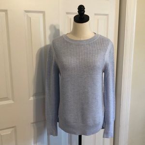 Banana Republic pullover summer pointelle sweater in lite blue